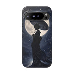 Geisha Parasol Moonlight Art Tough Phone Case