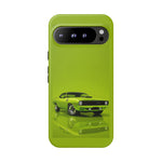 Green Cuda Muscle Car phone case for Gear Heads