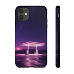 Neon Fuel Station Desert Night Tough Phone Case Cover Gift