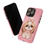 Shih Tzu Princess Kawaii Chibi Puppy Pet Dog Art Tough Phone Case