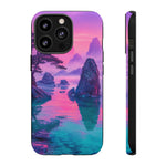 Japanese Landscape Rocks Water Vaporwave Phone Case – Nature Aesthetic