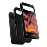 Silverado sunset truck Phone Case | Retro pickup silhouette