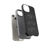 Black C5 Corvette Sports Car Phone Case Tough Multi View Print