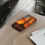Texas Oil Rig Sunset phone case | Tough Cases