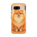 Pomeranian Tiny Fox Fluffy Art Tough Phone Case
