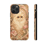 Persian Cat Floral Art Nouveau Tough Phone Case