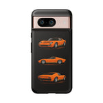 Orange Miura Classic Supercar Tough Phone Case - 3 View