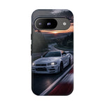 Skyline GT-R R34 White Nurburgring Speed Art Tough Phone Case