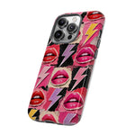 Pop Art Lips and Lightning Bolt Phone Case