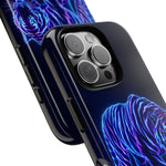 Neon Blue Tiger phone case | tough protective cover