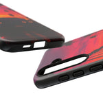 Matte Black Challenger Sunset Tough Phone Case - Palm Silhouette
