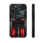 Night Rain R34 Skyline Car phone case | Sports Car Rear Lights, Reflective Road