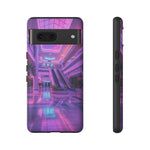 Empty Mall Escalator Vaporwave Art Tough Phone Case