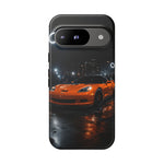 Orange C6 Neon Car Meet Tough Phone Case