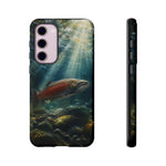 Salmon River Fishing Phone Case, Sunlit Current Cover