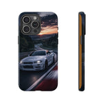 Skyline GT-R R34 White Nurburgring Speed Art Tough Phone Case
