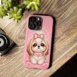 Shih Tzu Princess Kawaii Chibi Puppy Pet Dog Art Tough Phone Case
