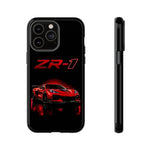 Red ZR1 C8 Phone Case for Chevy Fans, Tough Cover