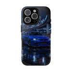 Skyline GT-R R34 Bayside Blue Tokyo Night Art Tough Phone Case