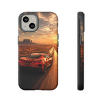 C8 Desert Highway Sunset Phone Case Tough Case for Corvette Drivers