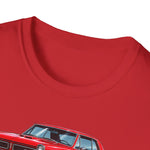 Red 1965 GTO Car Illustration T-Shirt | Classic Muscle Car Trio Tee