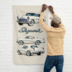 1954 Skylark Cream Teal Banner 34x56 Garage Man Cave Wall Decor Gift