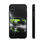 Lime Green 2022 GT500 Phone Case, Smoke Studio Reflection Cover