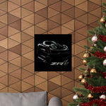 C7 ZR1 Poster Supercar Wall Art Print Modern Muscle Car Garage