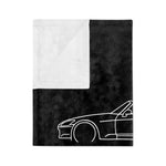 S2000 Roadster Line Art Microfiber Throw Blanket JDM Car Gift