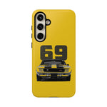 1969 Camaro Z28 Yellow Front View Muscle Car Tough Phone Case