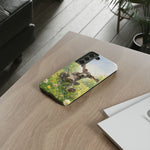 Playful Dog in Meadow Great Dane phone case | Puppy Art Tough Cover