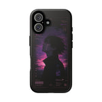 Melancholy Data Poster Phone Case, Glitch Anime Sky Tough Cover