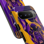 French Bulldog Pop-Art Portrait Tough Phone Case - Purple Gold