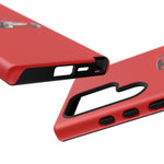 Red Classic Corvette C1 Illustration phone case | Retro Car Tough Case
