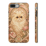 Persian Cat Floral Art Nouveau Tough Phone Case