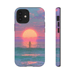 Vaporwave Ocean Sunset Tough Phone Case Cover Gift Art