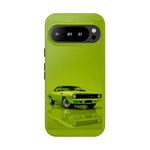 Green Cuda Muscle Car phone case for Gear Heads