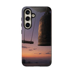 Temple Bell Sunset Phone Case Japan Zen Tough Case
