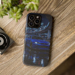 Skyline GT-R R34 Bayside Blue Tokyo Night Art Tough Phone Case