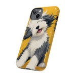 Sheepdog Hair Flip Phone Case Funny Dog Lover Gift