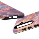 Floating Pool Deck Phone Case, Pastel Cloud 3D Render Cover