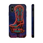 Neon Cowboy Boot phone case | High Noon Saloon design