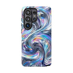 Chrome Metallic Swirl  Art Tough Phone Case