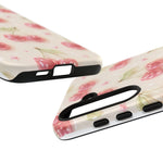 Pink Cherry Pattern Phone Case | Cute Retro Fruit Design