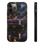 67 GTO Phone Case Purple, Rainy City Night Muscle Car Tough Cover