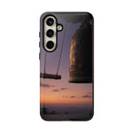 Temple Bell Sunset Phone Case Japan Zen Tough Case