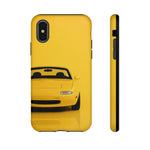 Yellow Miata Phone Case, NA Roadster 90s JDM Legend Cover