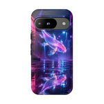 Neon Koi Reflection Vaporwave phone case | Tough Cover