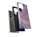You Are Enough phone case | pastel cloud affirmation protective case