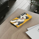 Sheepdog Hair Flip Phone Case Funny Dog Lover Gift